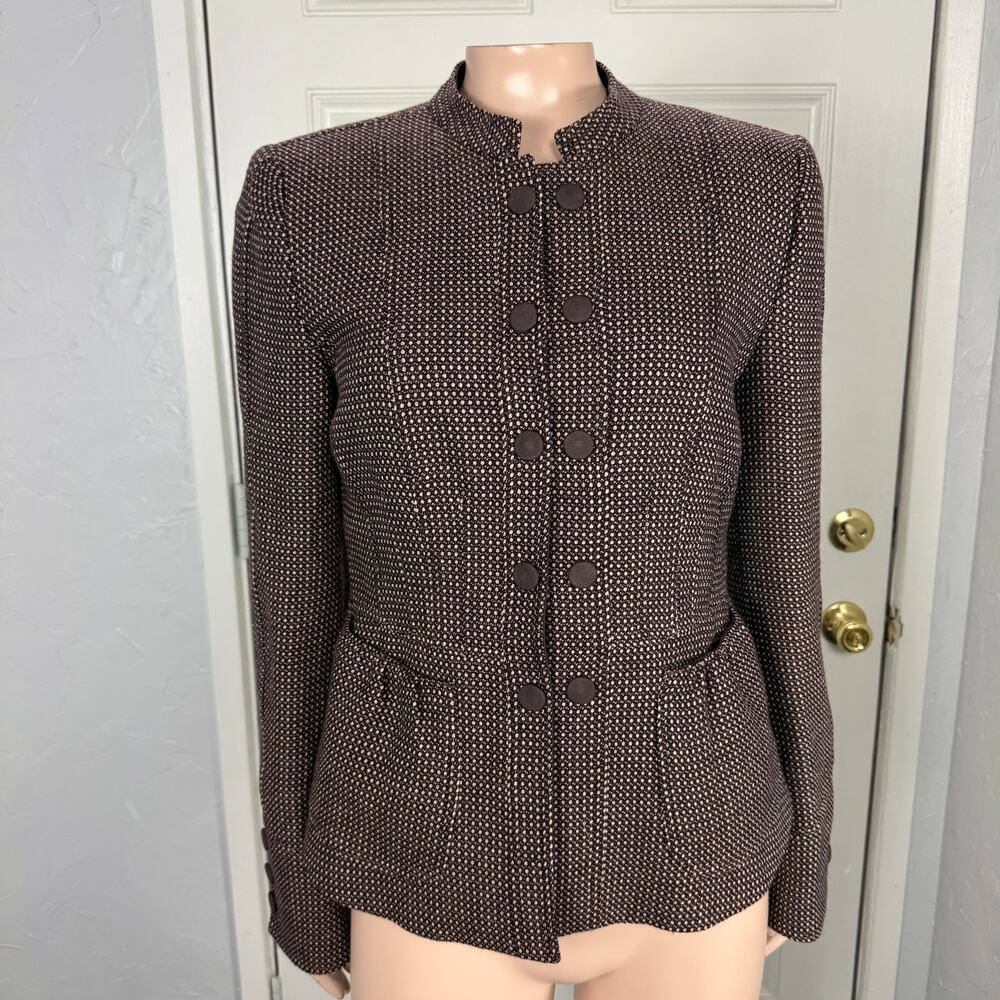 Giorgio Armani Brown Textured Women's Jacket